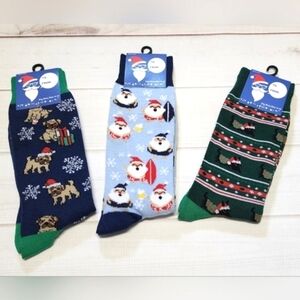 3 Pairs of Christmas Socks - New With Gift Tag